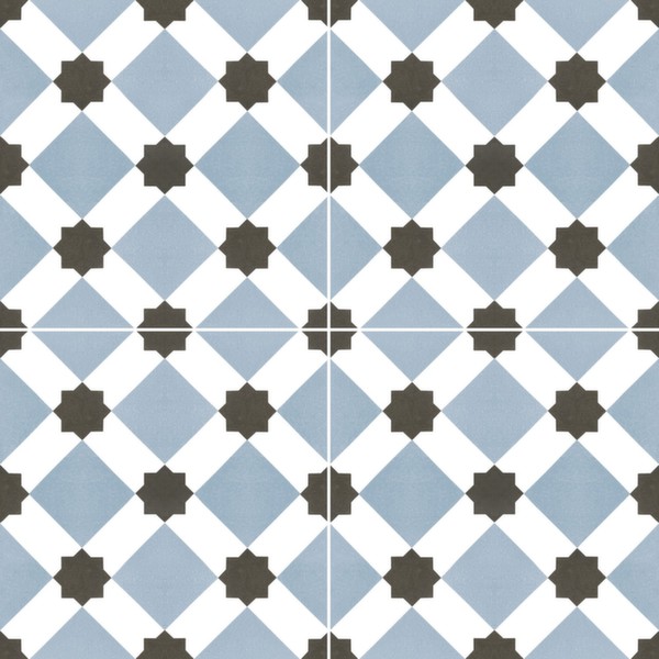 Howard Blue Pre-cut Satin 45,2x45,2 NiceKer