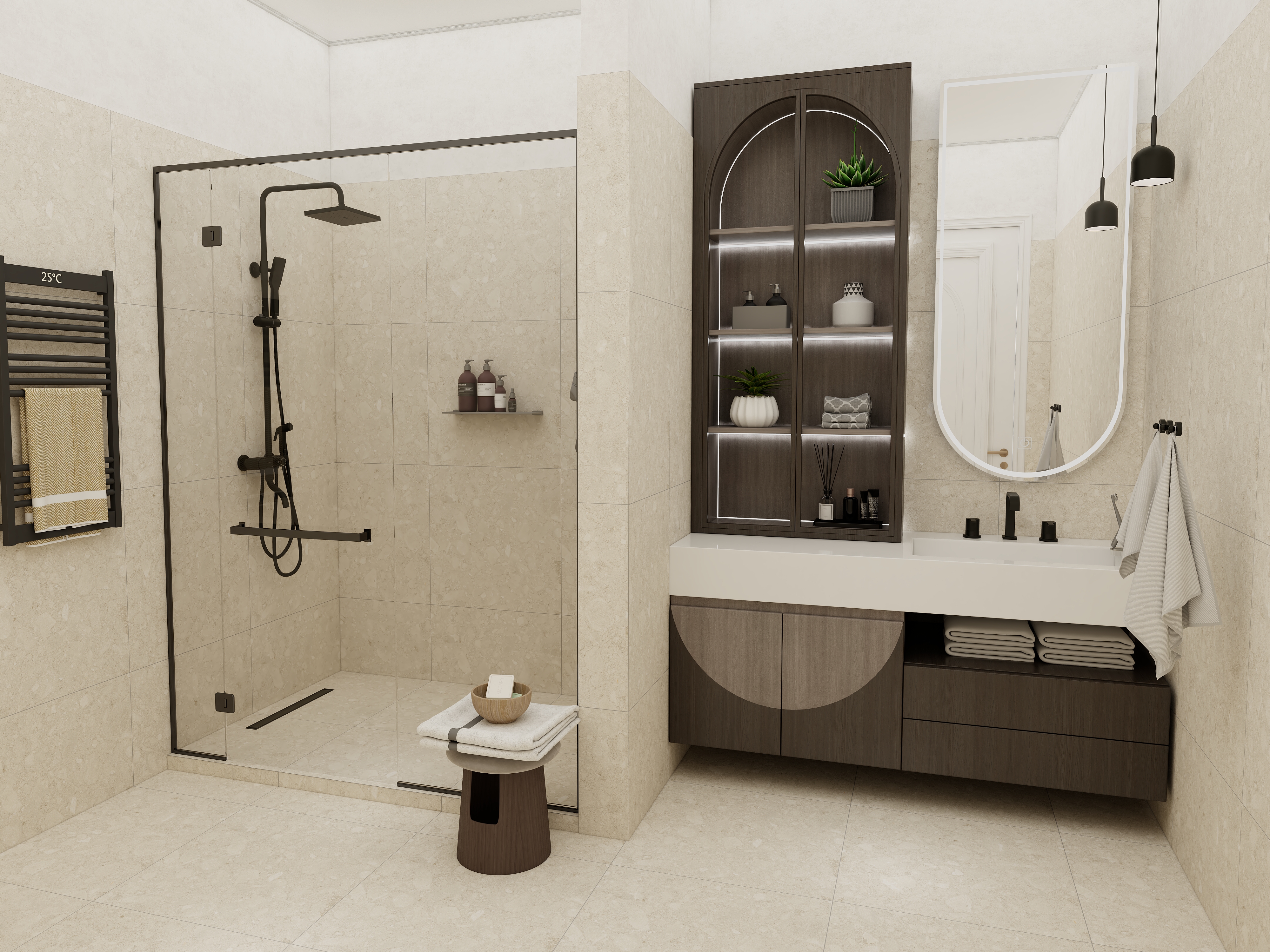 TZ0H60M01 Terrazzo Clay Carving рельеф 60x60 Duna фото 12