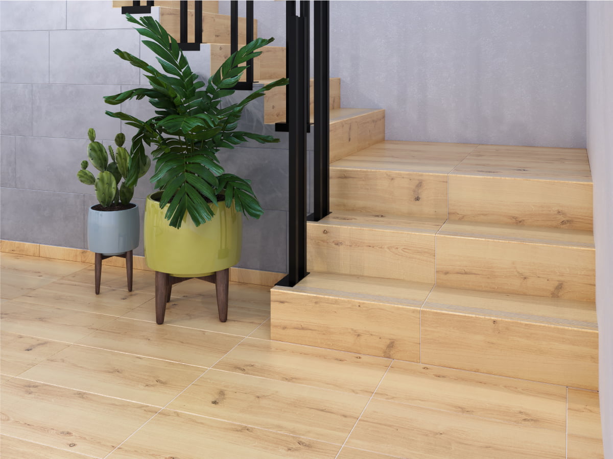 WS5A156 Плинтус Woodhouse темно-бежевый 7x59,8 Cersanit