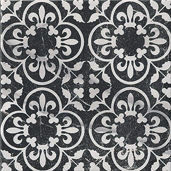 fLZM Roma Deco 20 Statuario Grafitte 20x20 FAP Ceramiche