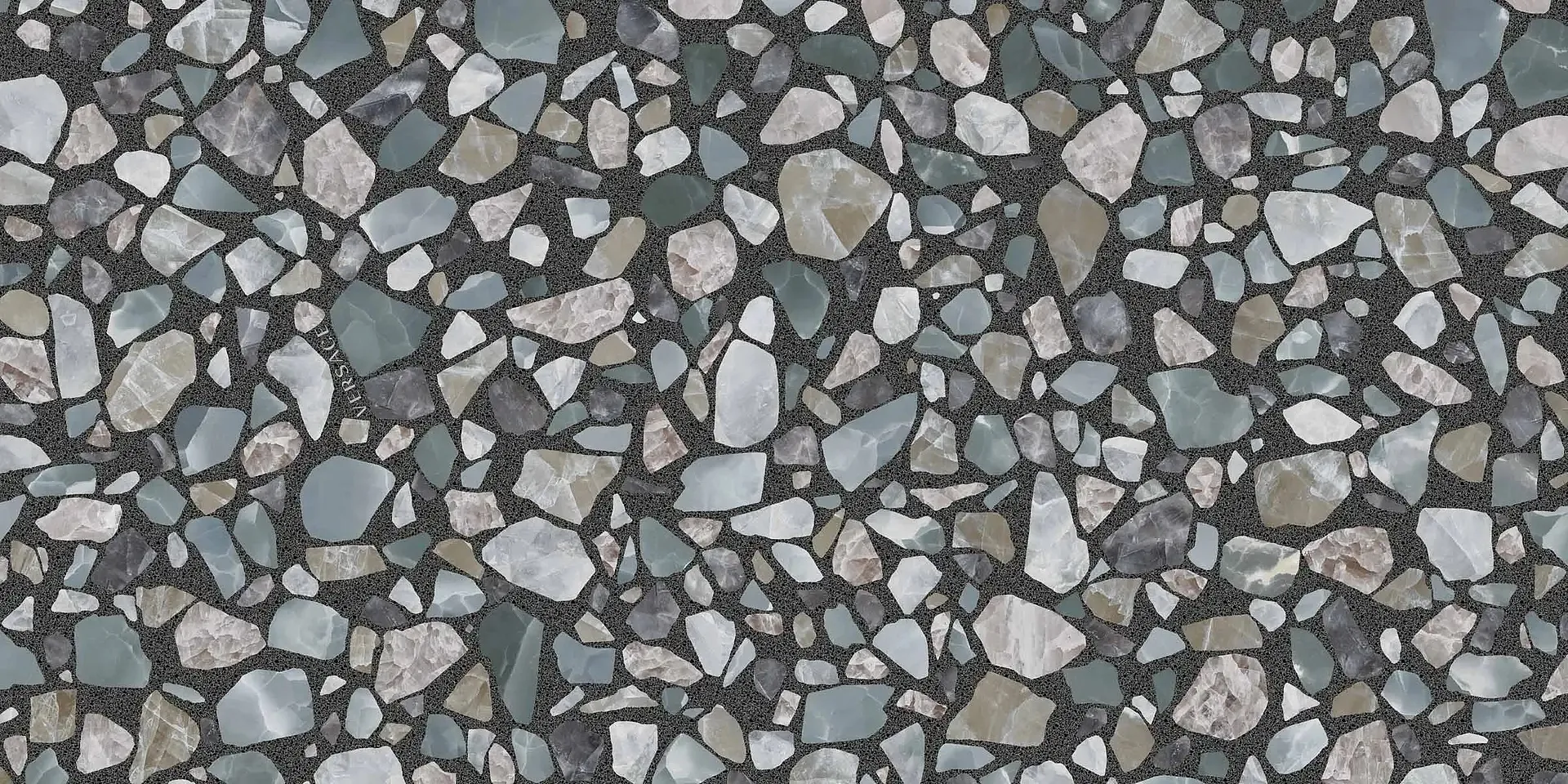 PF60013148 Gemstone Dark Shards Lux Rett 9mm 60x120 Versace (Gardenia Orchidea) фото 3