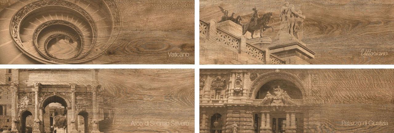 Italian Wood Dark Brown Декор GT-252/d01 20х60 (микс) Grasaro