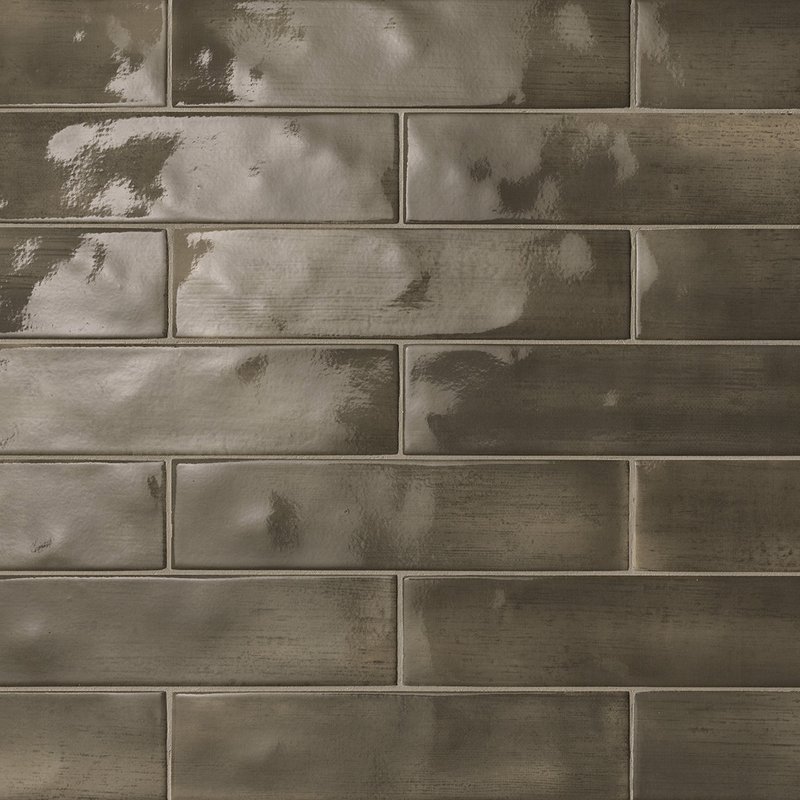 fNSP Brickell Brown Gloss 7.5x30 FAP Ceramiche