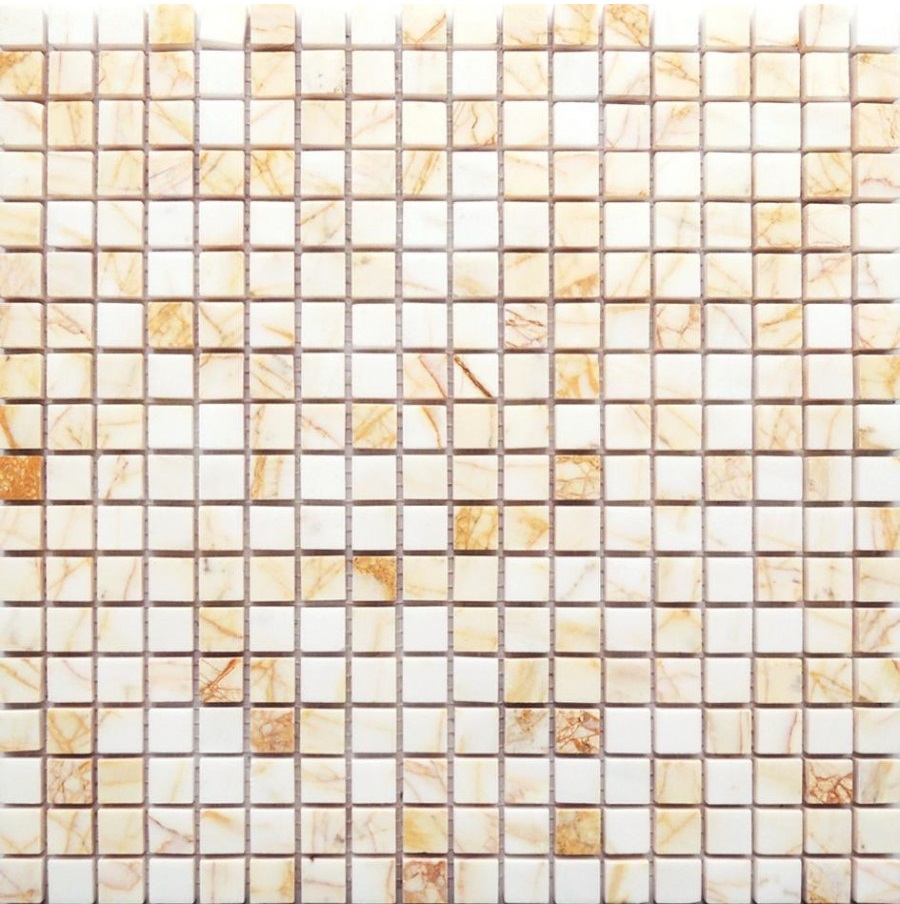Pietrine Ragno rosso POL 1.5x1.5 30.5x30.5 Caramelle Mosaic
