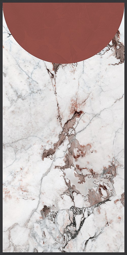 764127 Policroma Volta Breccia-Mattone Mat Ret 6mm 120x240 Cedit