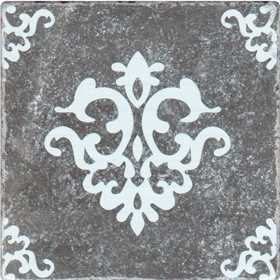 Black Marble Motif №3 10x10 Stone4Home