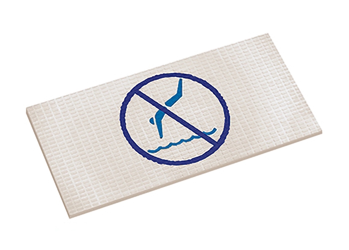 22200 Знак Нет дайвинга на плитке Antislip с сетчатой поверхностью Unglazed-Cobalt 12x24,5 Serapool