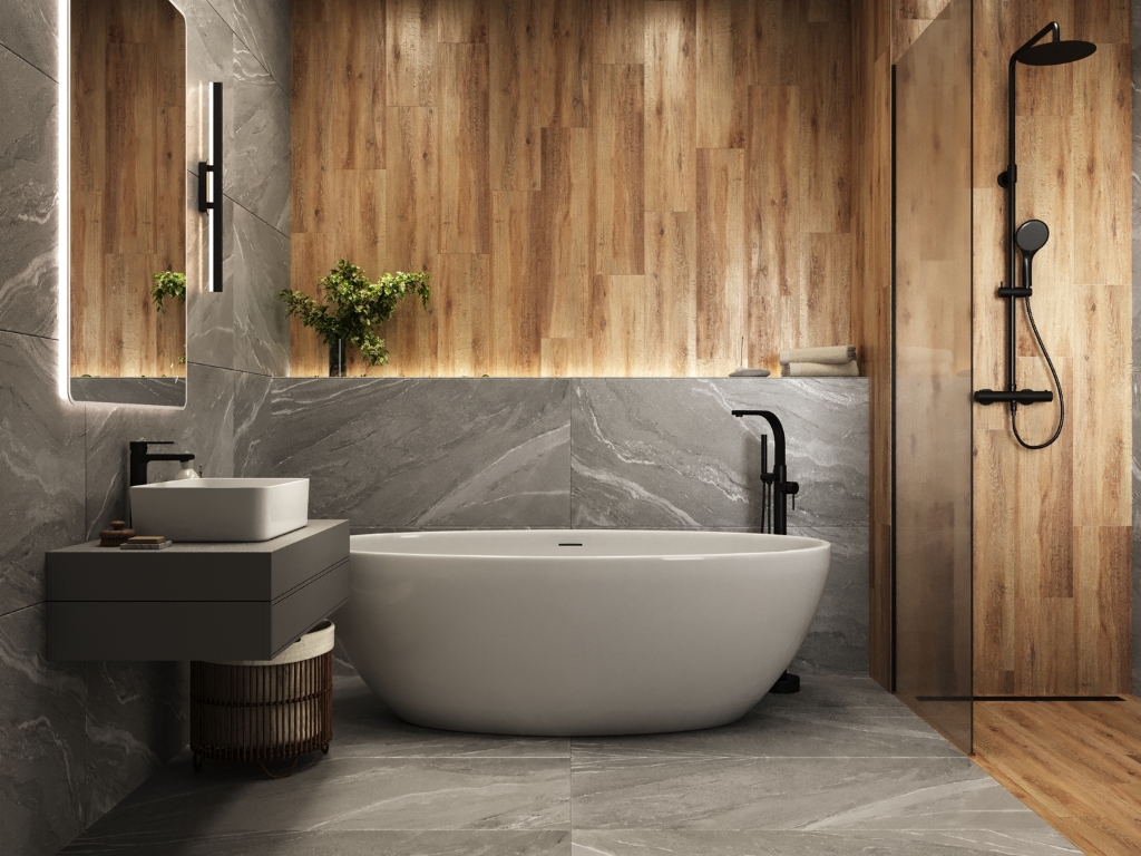 17440 Manzolino серый ректификат 60x120 Cersanit