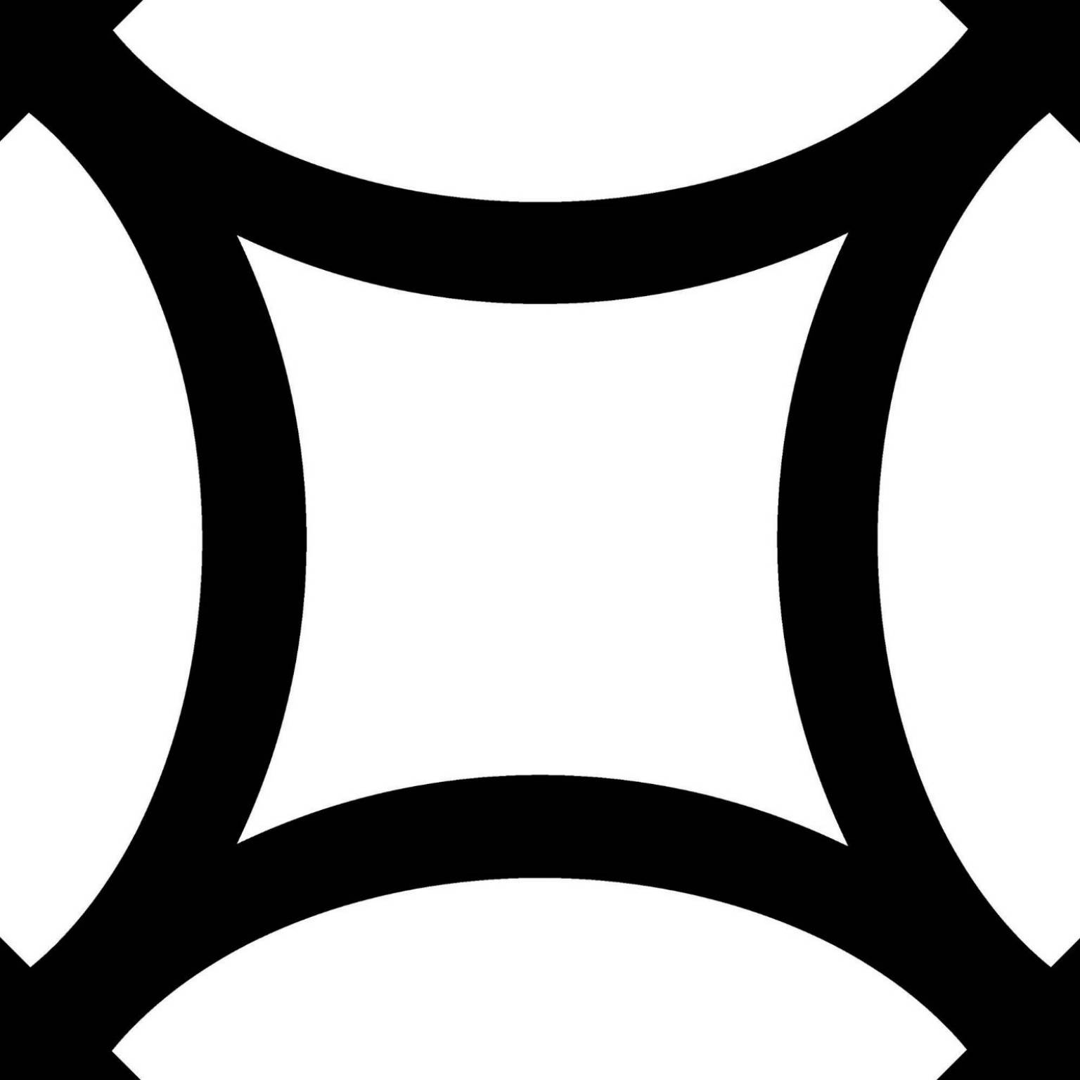 District Figure Black 20x20 Mayolica