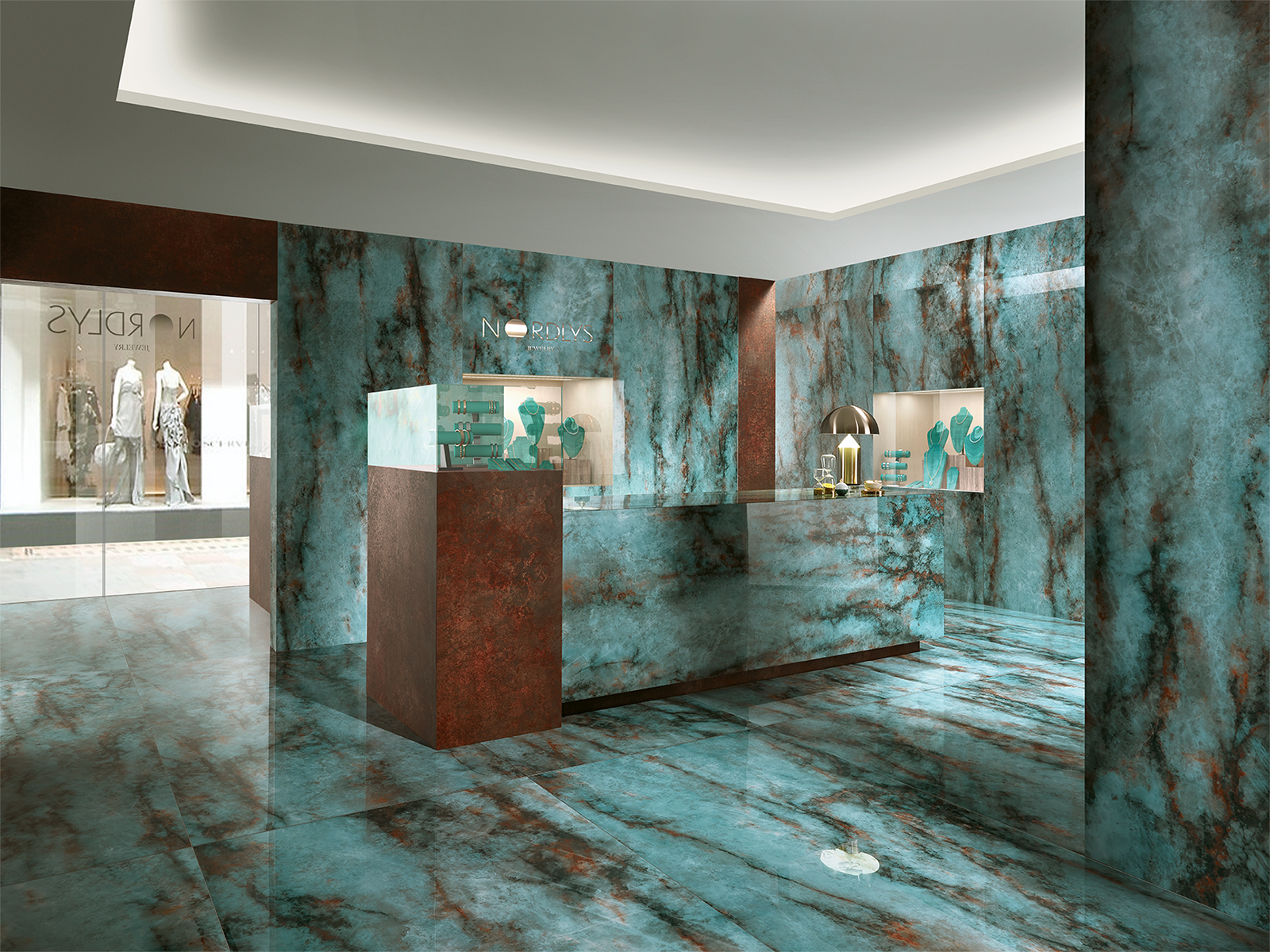 125105 Patagonia Zaffiro Lucidato Ret 60x120 Tagina Ceramiche