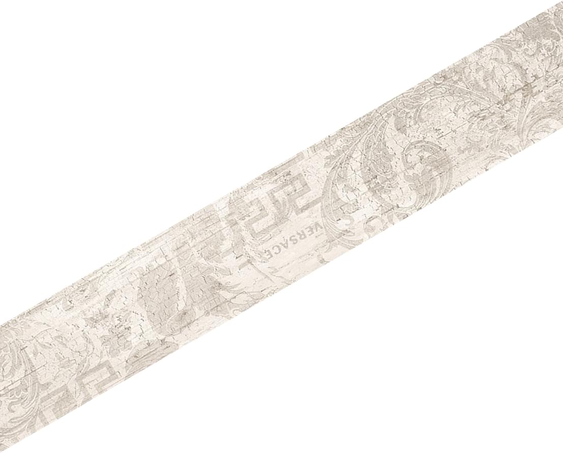 263242 Inserto decoro Chevron White 7,63x45 Versace (Gardenia Orchidea)