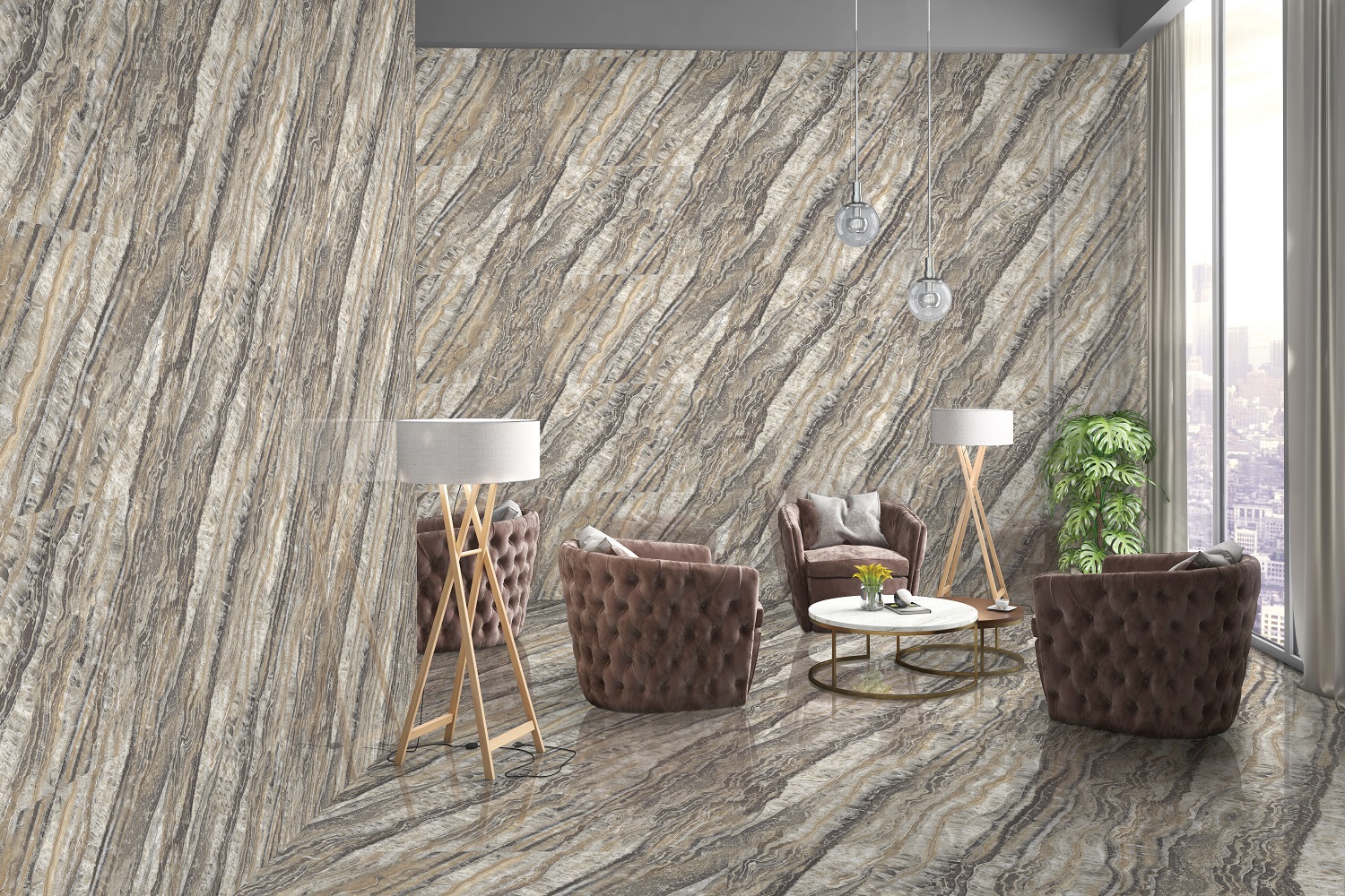 Hazy Nero Infinia High Glossy 60х120 Gresant