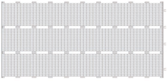IP900 Фарфоровая решетка с сетчатой поверхностью Petit Carre Unglazed 24,5x49,5 Serapool