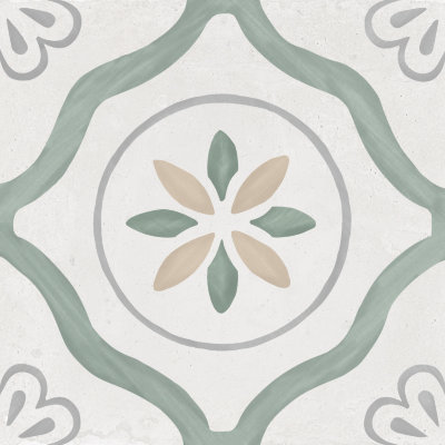 Sirocco Green Petals 22,3x22,3 Harmony