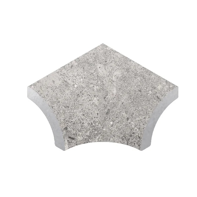 Планка радиальная внутренний угол Stone 551 Pearl R9 77х77x110х10 Kerastep