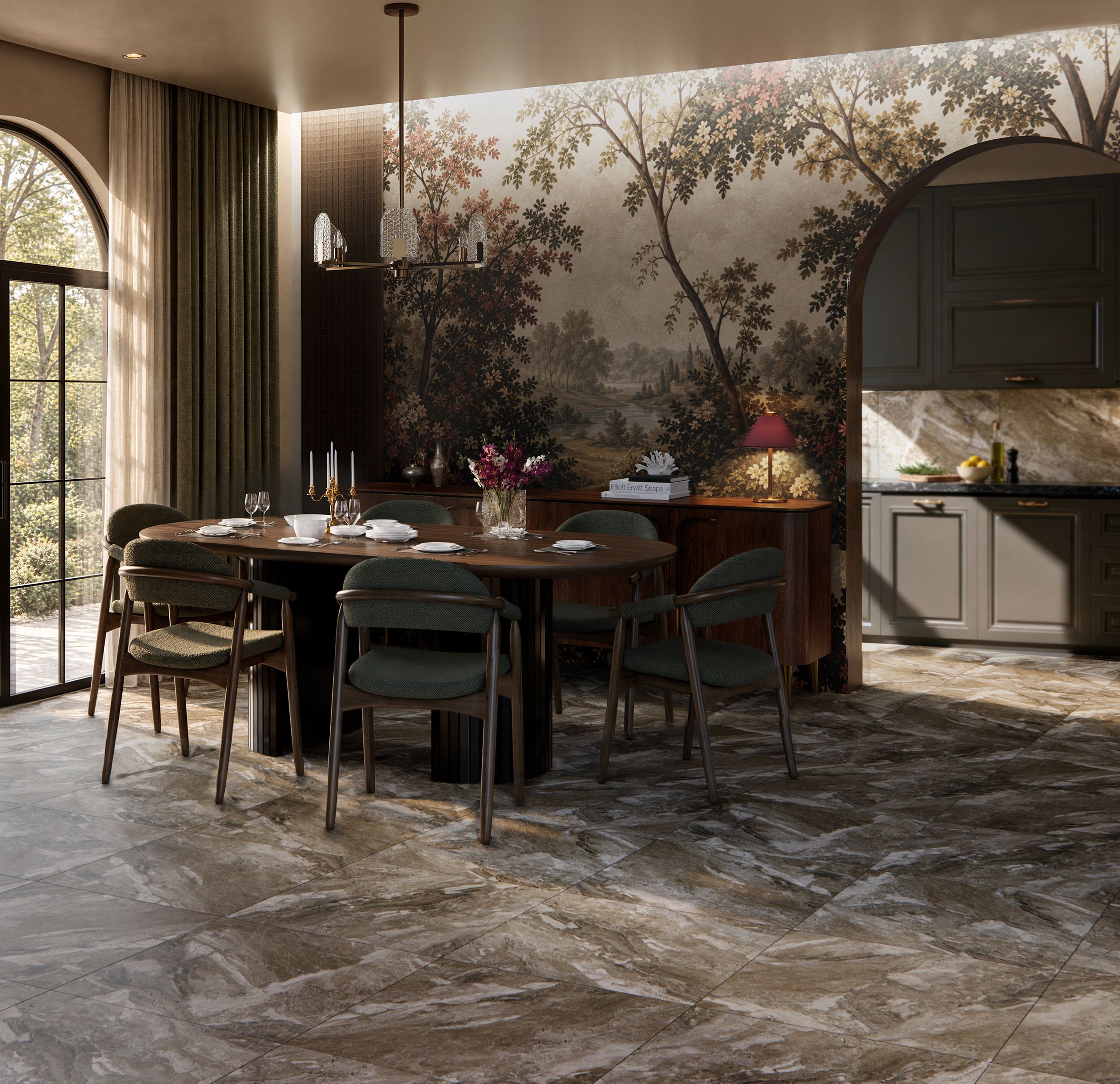 Grandos Beige Carving 60x60 Eurotile Ceramica фото 8