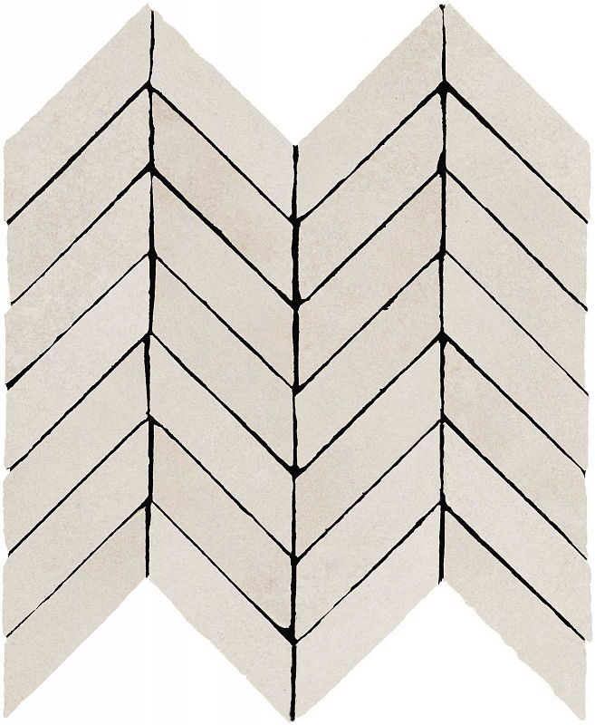 M3SA Alchimia Mosaico Spina Greige 30x37 MARAZZI Italy