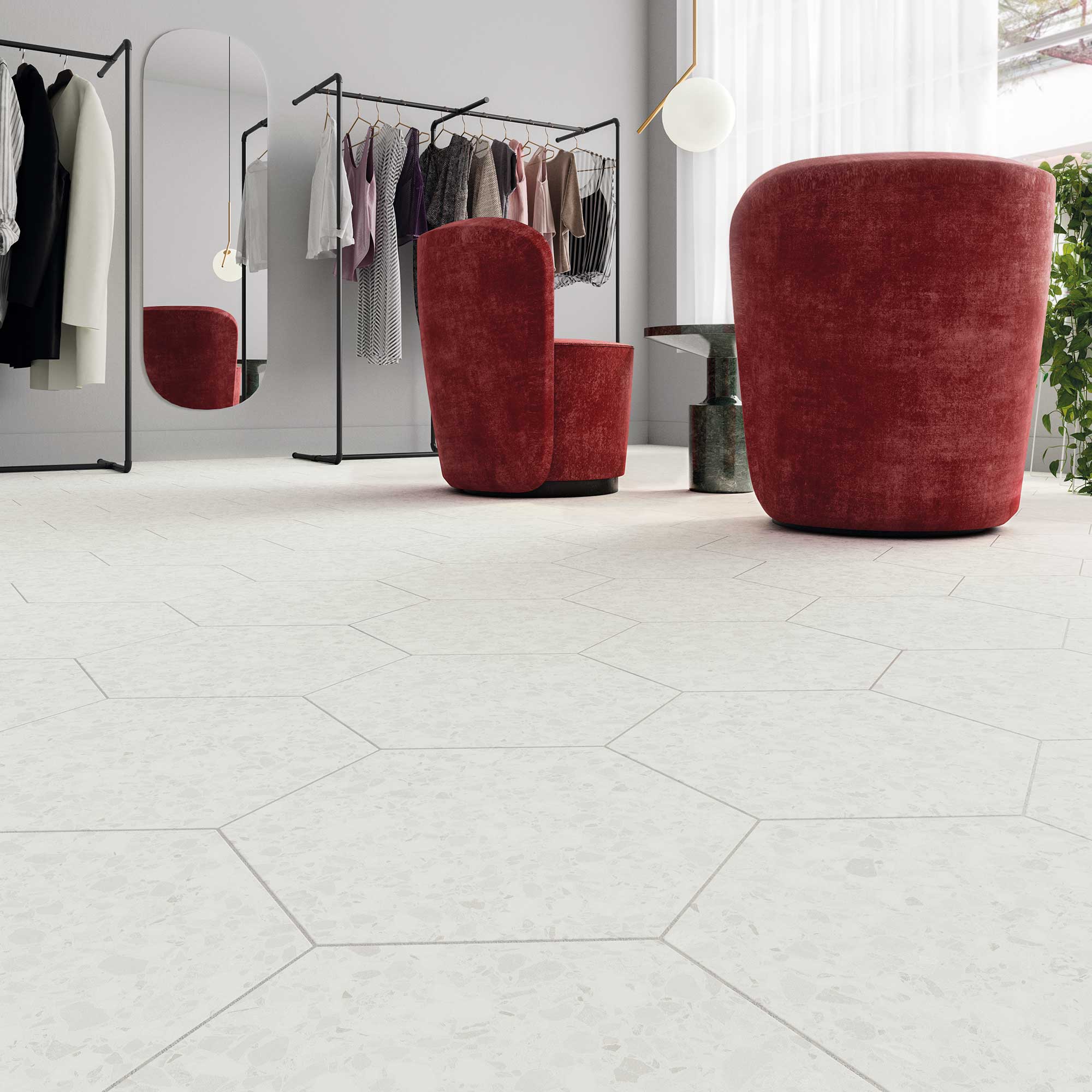 123383 Terrazzo Earth 32x36.8 DNA Tiles фото 4