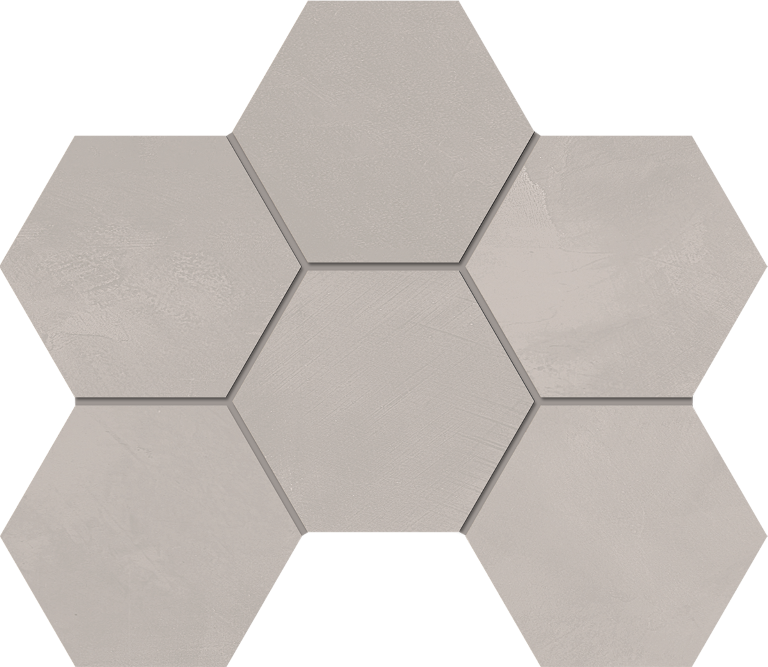 Мозаика GF01 Graffito Light Grey Hexagon неполированный 25x28,5 Estima