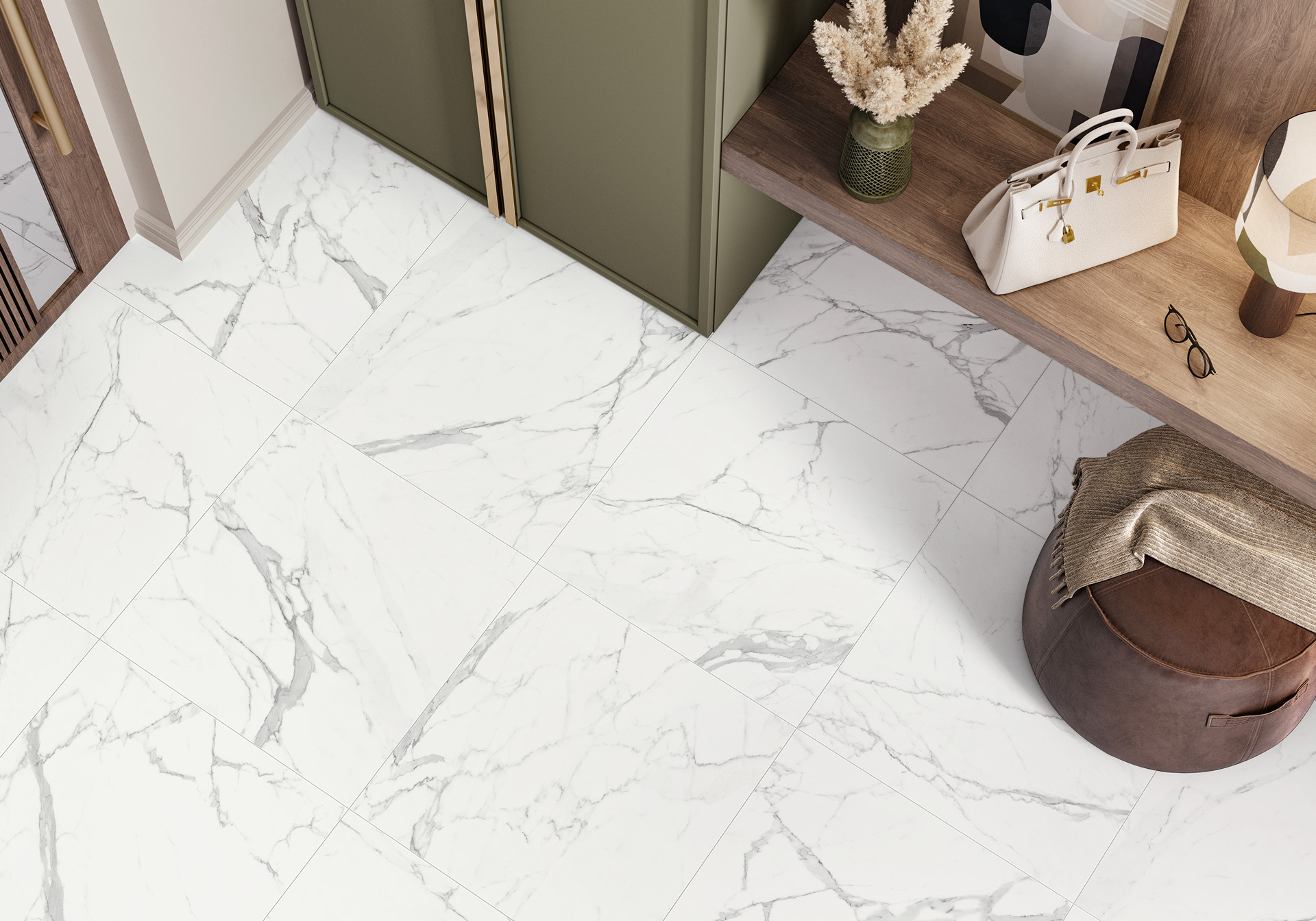 60120PFC15M Porfido Carrara матовый 600x1200x9.5 Delacora