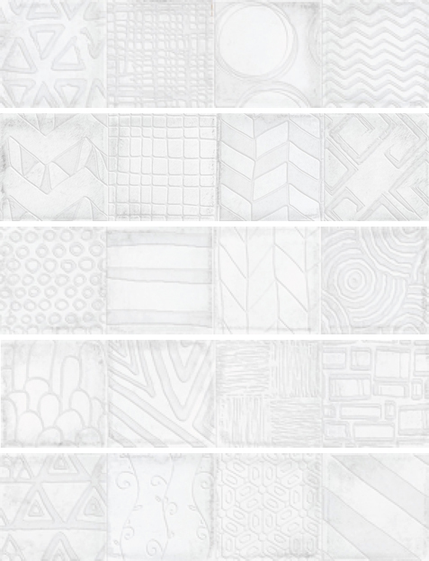 Alchimia Decor White 7,5x30 Cifre