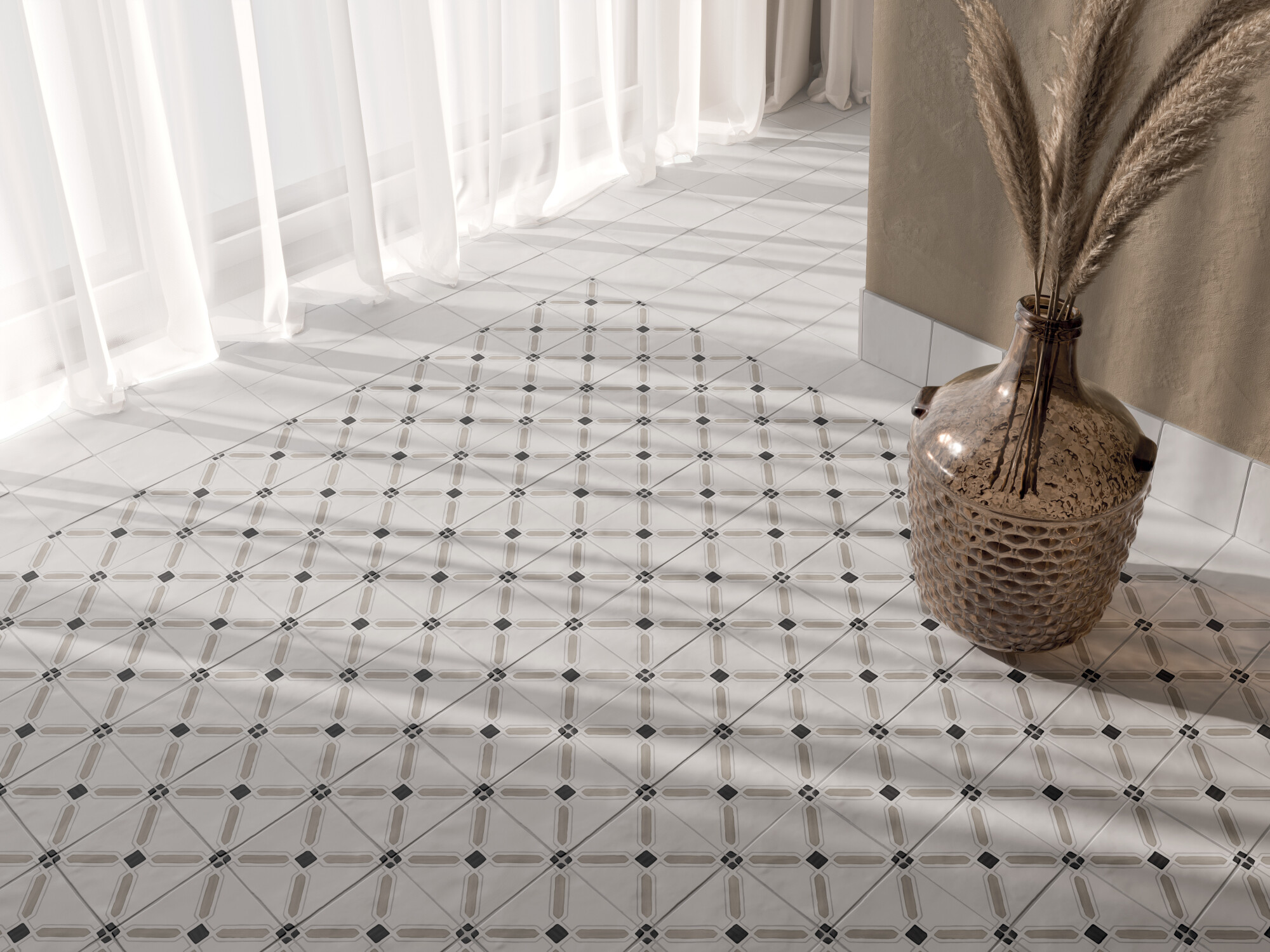 31086 Tanger Blue Garden 12.3x12.3 Harmony фото 15