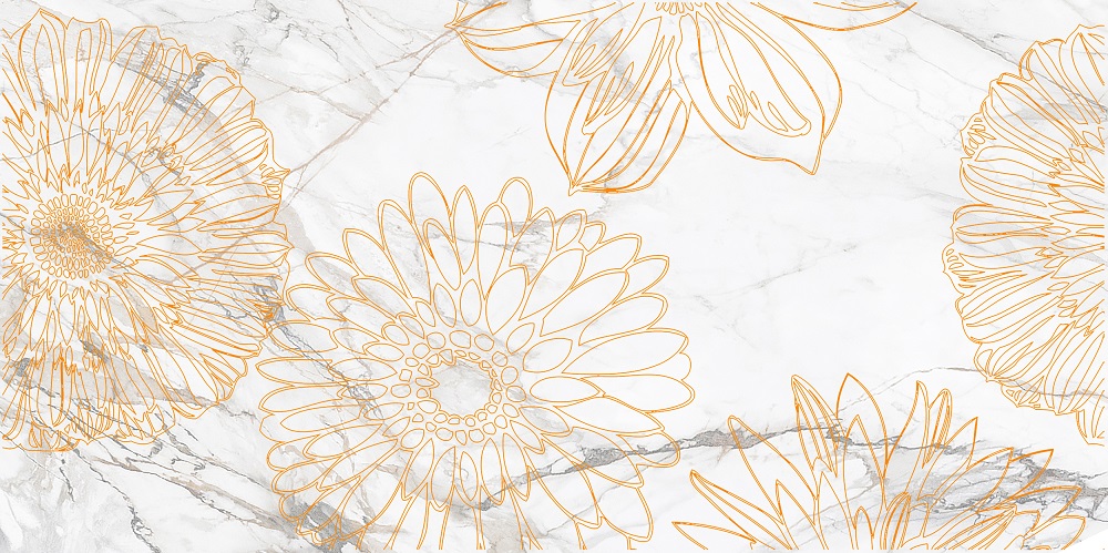 Декор Briere Flower 2 300x600 Beryoza Ceramica