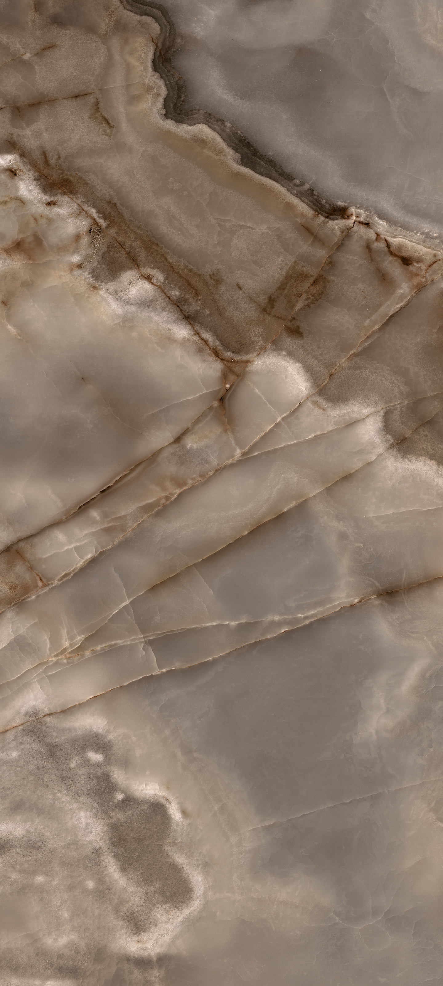 770424 Reves De Rex Choco Glossy Ret 80x180 Rex Ceramiche