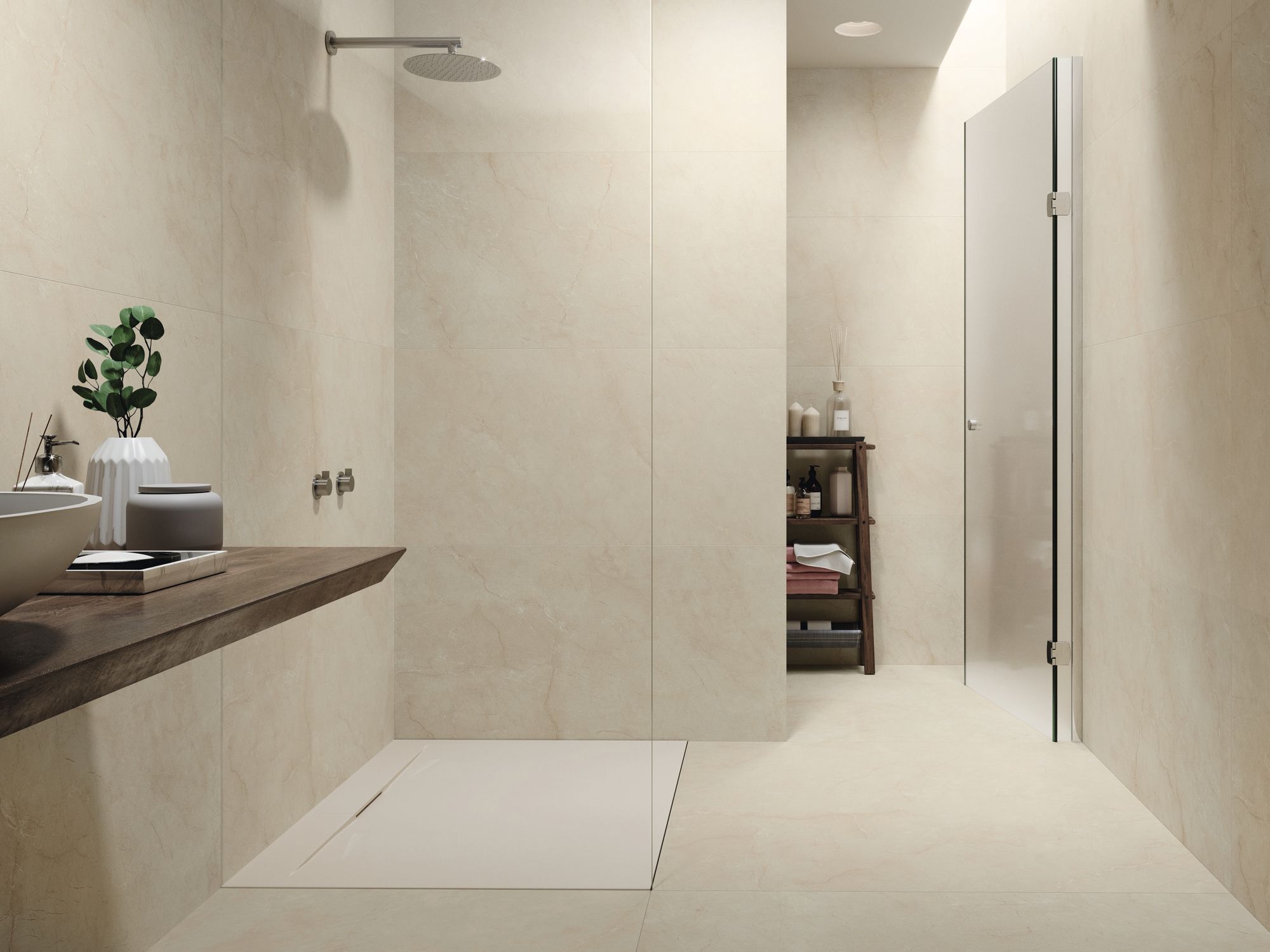 Cream Chamber Natural 120x120 Baldocer
