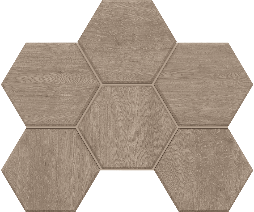 Мозаика CW02 Classic Wood Hexagon неполированная 25x28.5 Estima