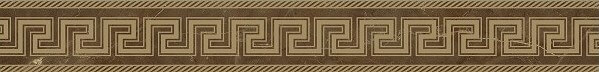 262563 Fascia greca Pulpis Marrone 10х78 Versace (Gardenia Orchidea)