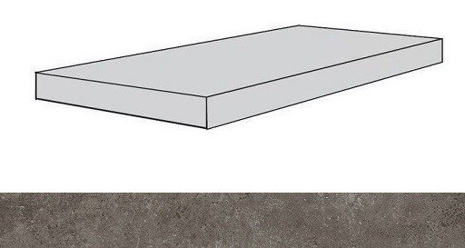 620070001393 Drift Grey Scal.80 Ang.Dx/Дрифт Грей Ступ.80 Угл.Пр 33x80 Atlas Concorde Russia