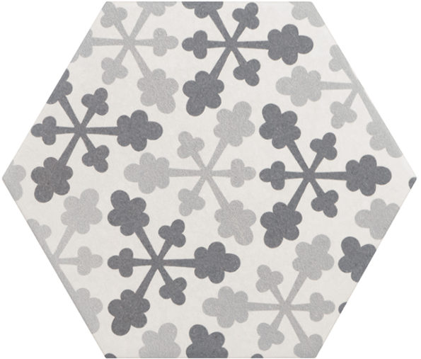 21357 Hexatile Harmony B&W 17,5x20 EQUIPE