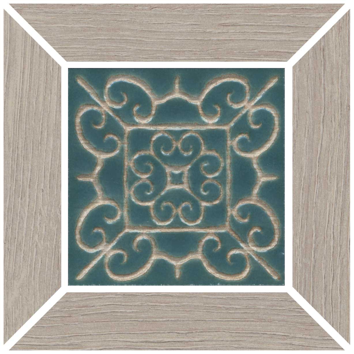 ID152 Вставка Тровазо наборный серый матовый 13x13x0,9 Kerama Marazzi