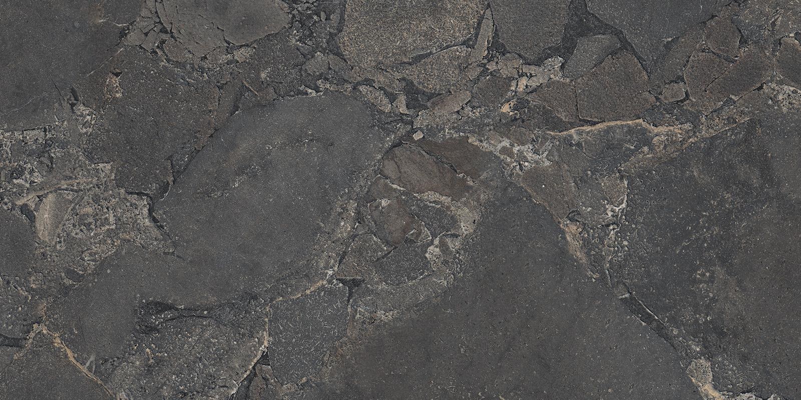 EML4 Unique Infinity Cobblestone Black Naturale Rett 9mm 60x120 Provenza