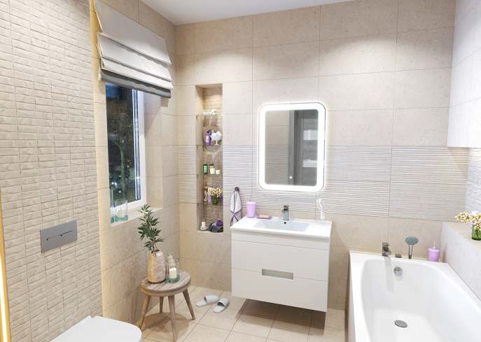 F Rockberry Beige 30x30 Cube Ceramica