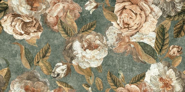 133482 Alchymie Flowery Green Nat Ret 60x120 Naxos