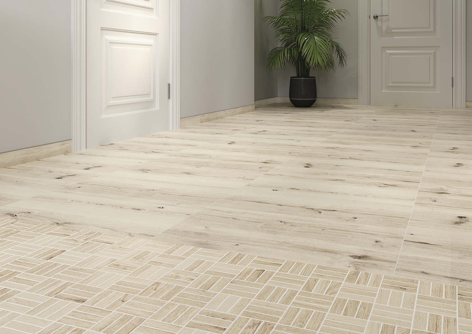 WS5A156 Плинтус Woodhouse темно-бежевый 7x59,8 Cersanit