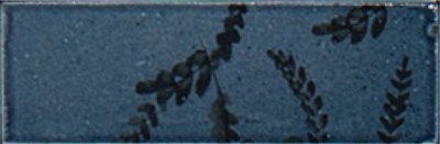 M96W Rice Blu dec Leaf Lux 5x15 MARAZZI Italy