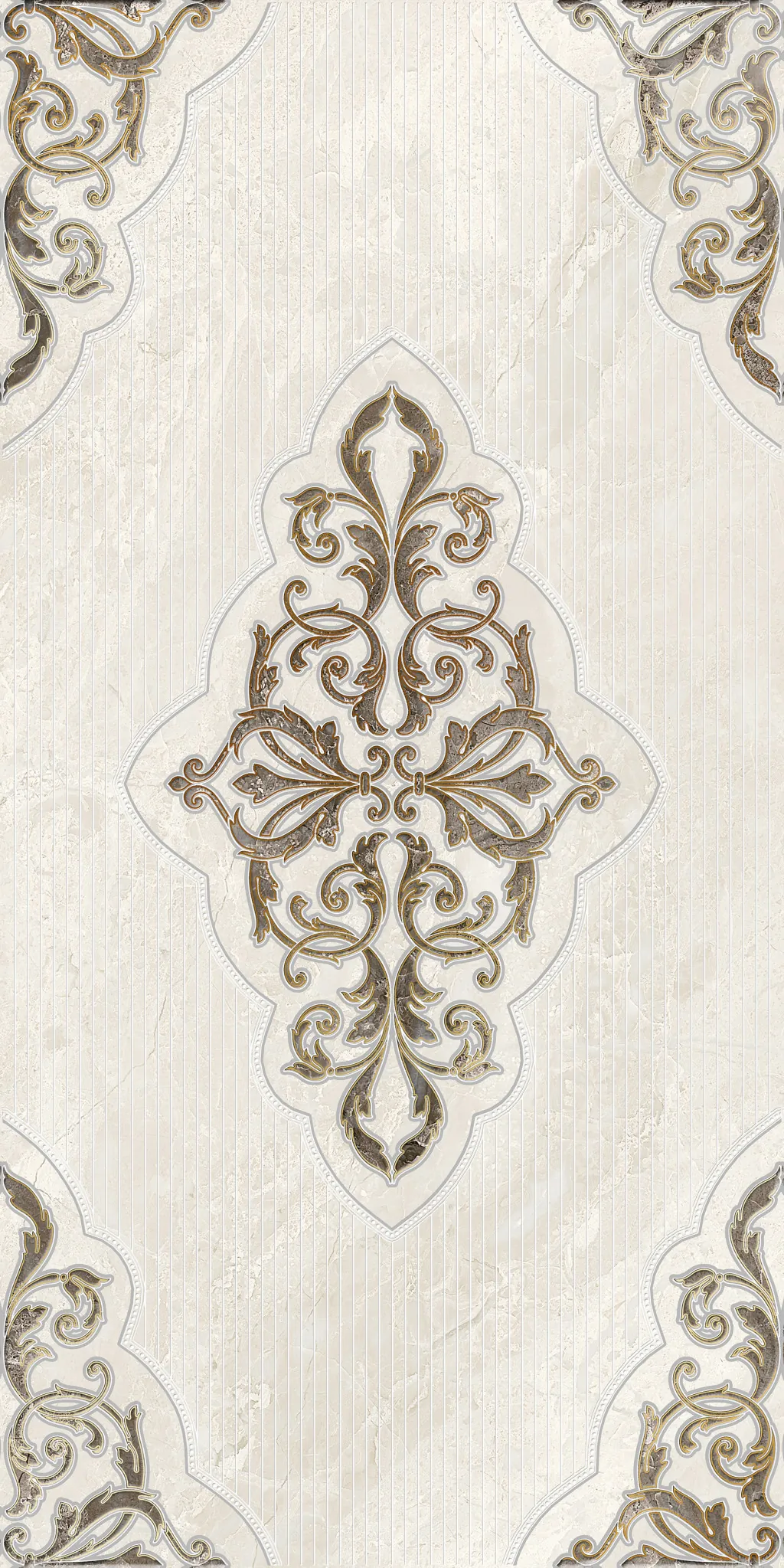Hermitage Beige Decor 30x60 Eurotile Ceramica