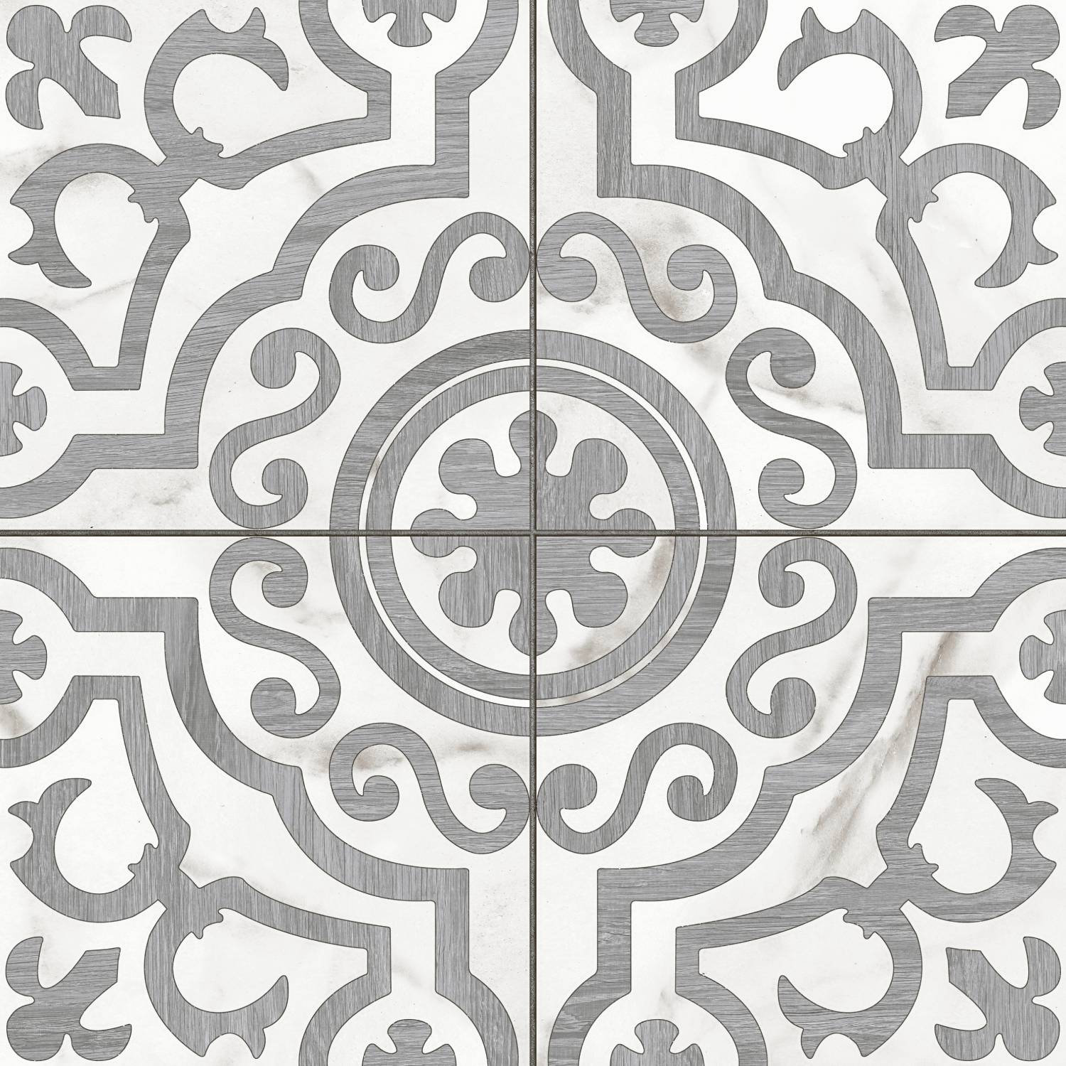 A16010 Siena узоры белый рельеф 42x42 Cersanit
