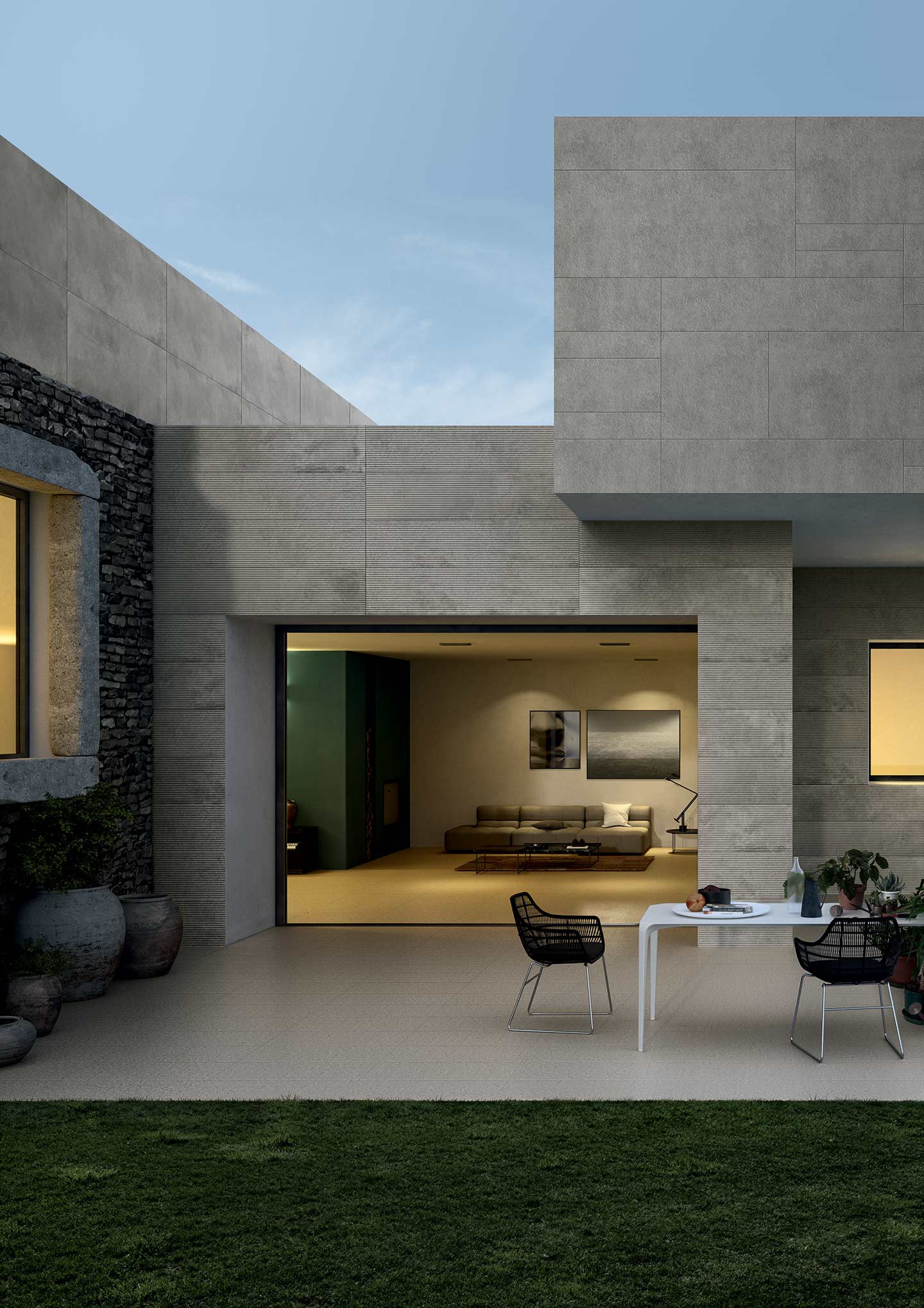 752770 Matrice Trama 3 F4 Azzurro Ret 80x80 Cedit