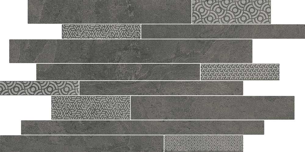 SBM011/SG458520 Ламелла серый темный мозаичный 50,2x25x8,5 Kerama Marazzi