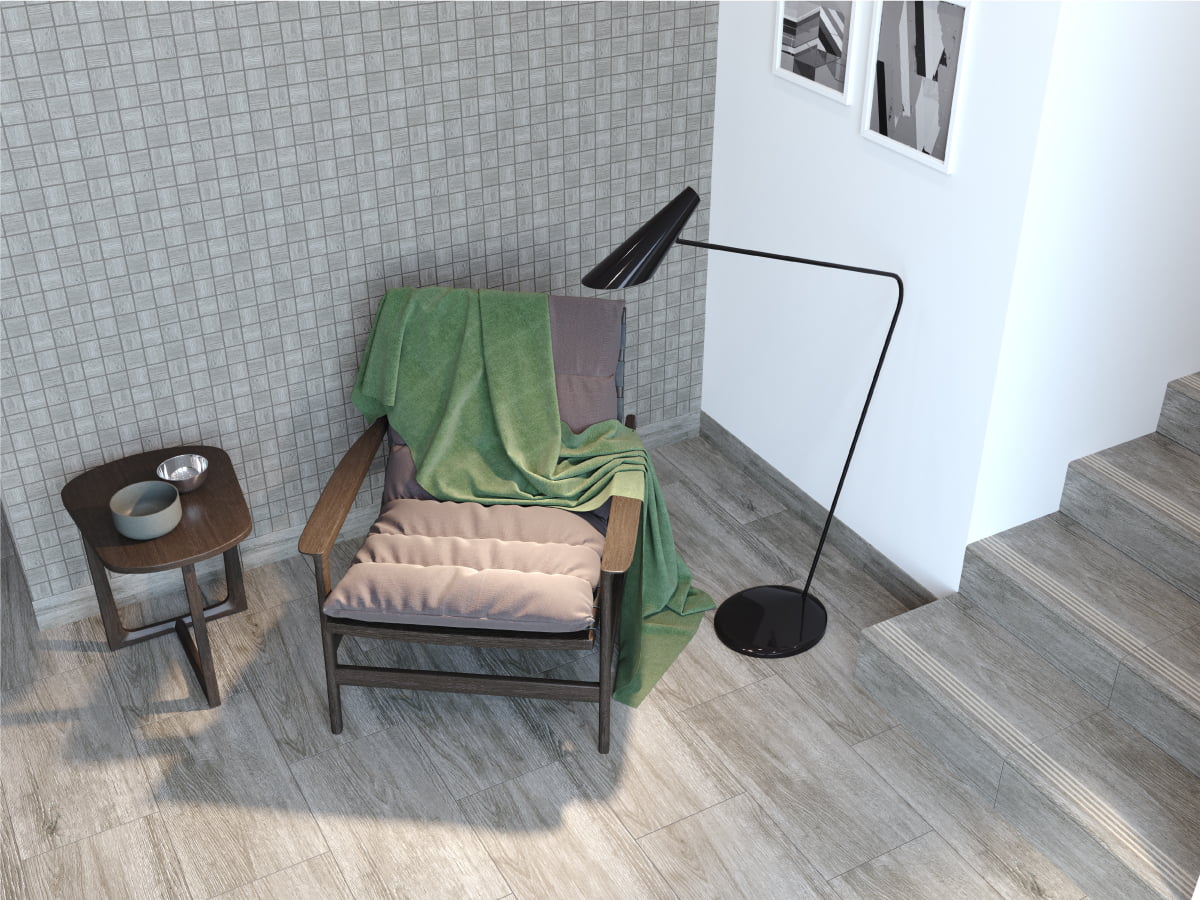 WS5A156 Плинтус Woodhouse темно-бежевый 7x59,8 Cersanit