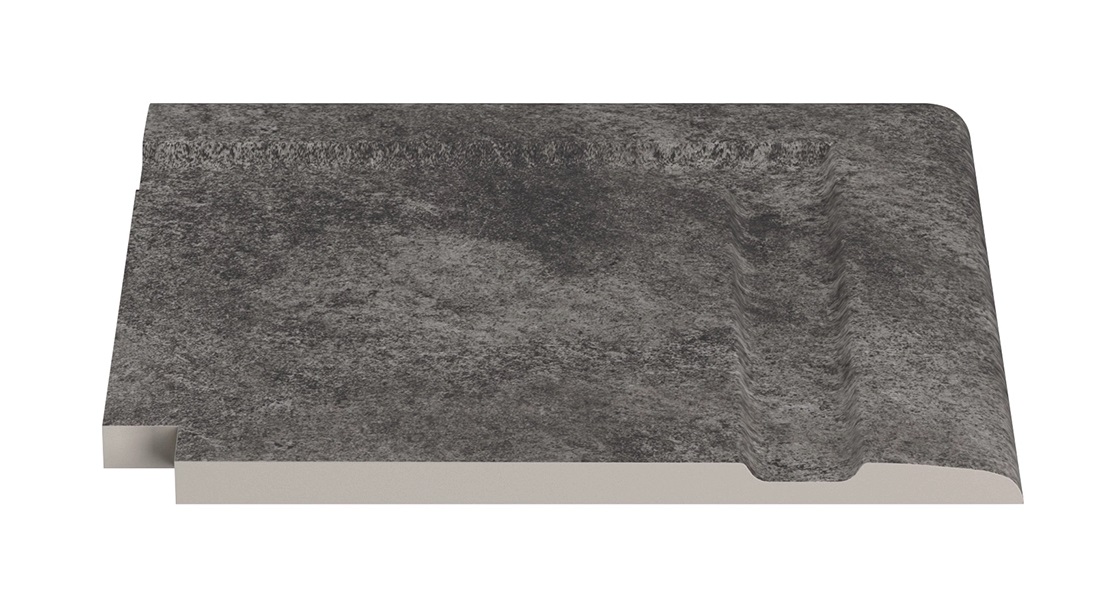 Угол фарфорового поручня наружный Pool Garden Anthracite 30x30 Serapool
