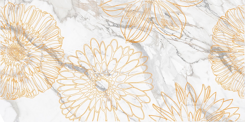 Декор Briere Flower 2 300x600 Beryoza Ceramica