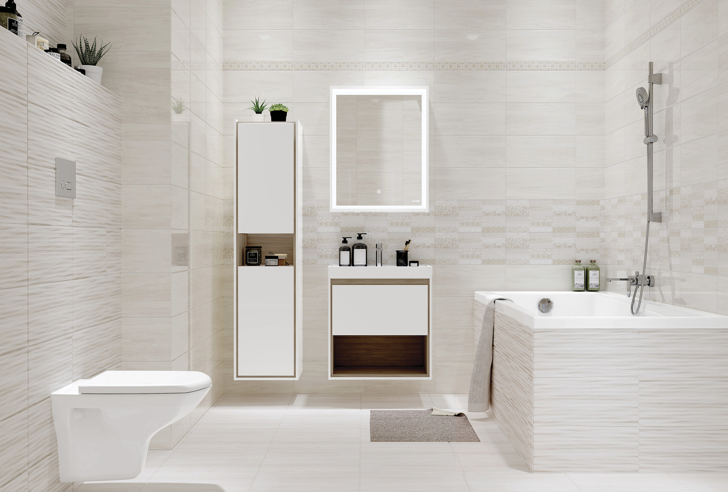 Atria бордюр многоцветный (AN1J451DT) 5x44 Cersanit