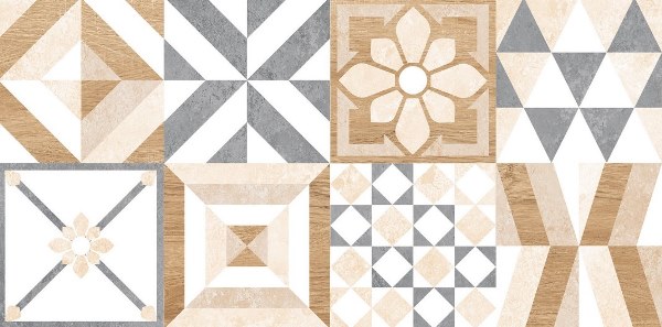 GT129VG Marmaris Белый пэчворк 50x25 Global Tile