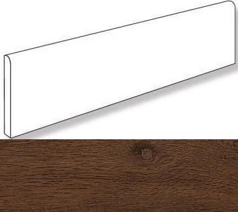 610130000495 Oak Reserve Dark Brown Battiscopa 7,2x60 Atlas Concorde Russia