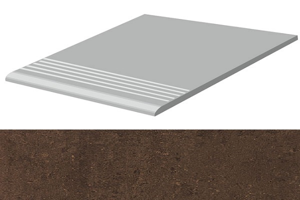 Marte Naturale Ramora Brown Gradino 30x30 Casalgrande Padana